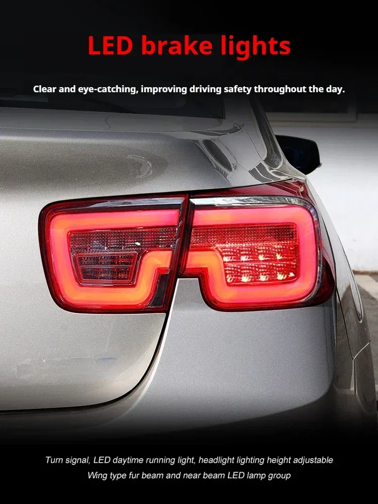 Задние LED-фонари динамический поворотник для Chevrolet Malibu (2012-2015), комплект, комплект, FT Carlight Carlight — фото 3