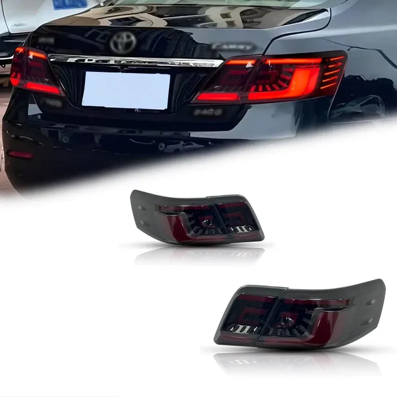 Задние LED-фонари динамический поворотник для Toyota Camry (2007-2011, США), комплект, комплект, FT Carlight Carlight — фото 1