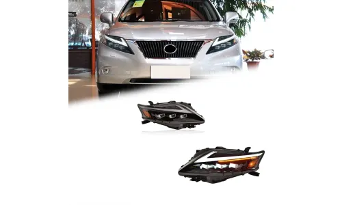 Фары передние LED с ходовыми огнями для Lexus RX200/RX270 (2009-2012), комплект, комплект, FT Carlight Carlight — фото 1