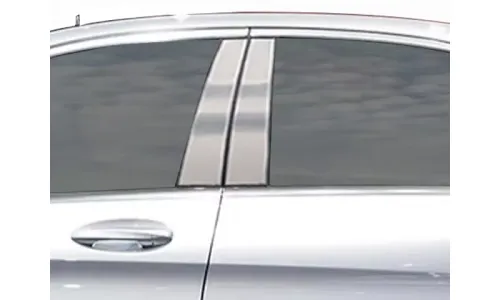 Накладки стоек дверей из нержавеющей стали 4 шт отделка двери QAA для Mercedes C-класса 4DR 15-21 — фото 1