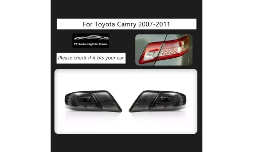 Задние LED-фонари динамический поворотник для Toyota Camry (2007-2011), комплект, комплект, FT Carlight Carlight — фото 1