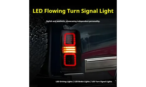 Задние LED-фонари динамический поворотник для Toyota Land Cruiser 80 (1989-1998), комплект, комплект, FT Carlight Carlight — фото 3