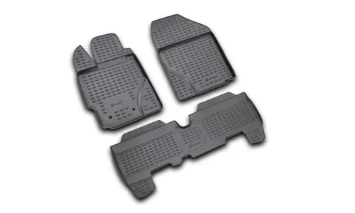 Коврики в салон TOYOTA Yaris 01/2006-2010, 3 шт. (полиуретан) / Тойота Ярис — фото 1