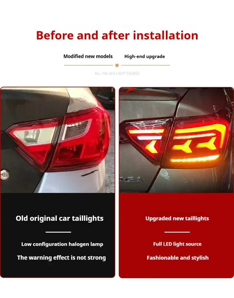 Задние LED-фонари динамический поворотник сквозные для Proton Saga (2016-2022), комплект, комплект, FT Carlight Carlight — фото 5