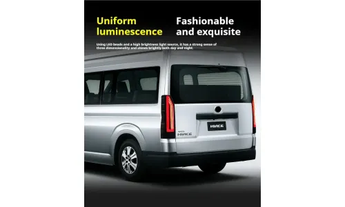 Задние LED-фонари динамический поворотник для Toyota Hiace (2019-2025), комплект, комплект, FT Carlight Carlight — фото 3