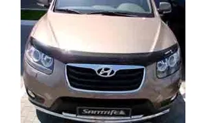 Дефлектор капота темный HYUNDAI SANTA FE 2005-2012, NLD.SHYSAN0512 / Хендай Санта Фе — фото 2