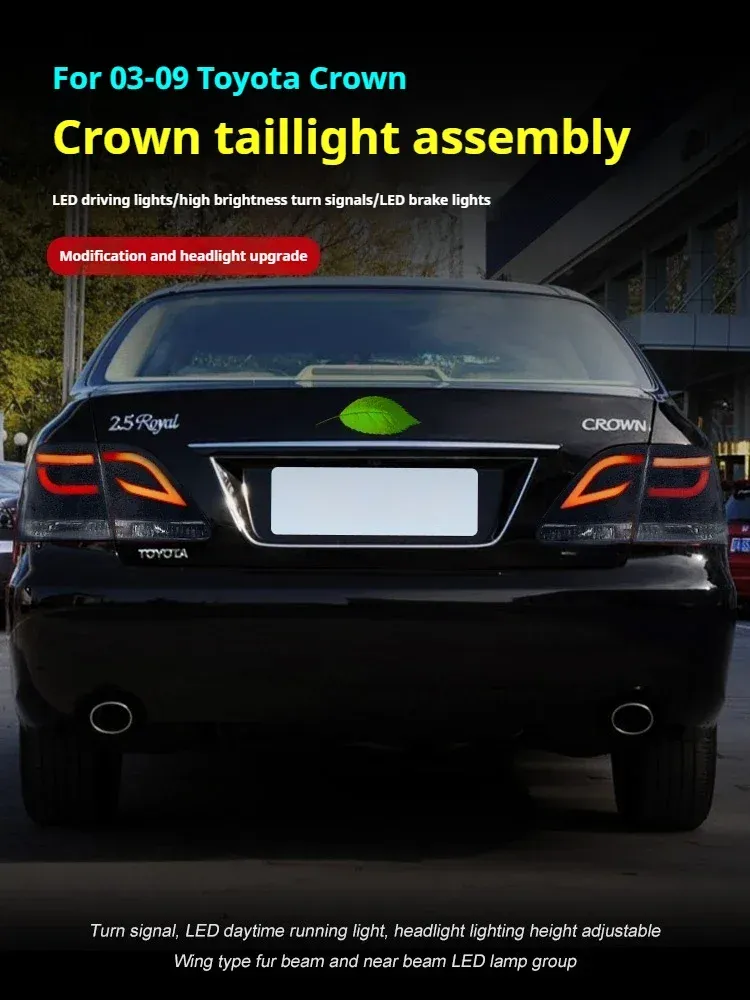 Задние LED-фонари динамический поворотник для Toyota Crown (2003-2009), комплект, комплект, FT Carlight Carlight — фото 5