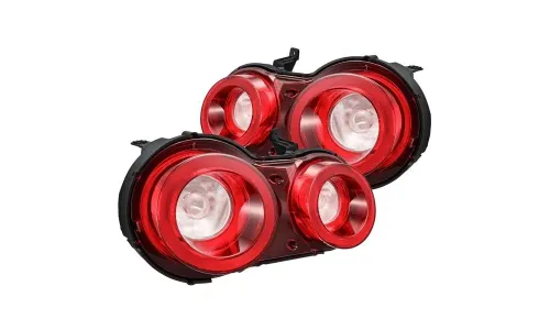 Фонари задние светодиодные Nova Prismatic Red Clear для Nissan GT-R R35 2009–2024, AlphaRex — фото 1