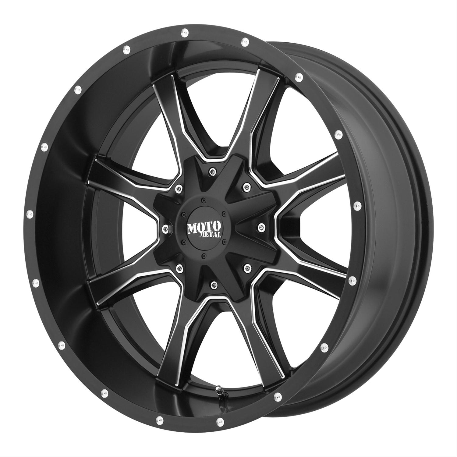 Диск колесный R20x9 MO970 Глянцевый черный Moto Metal — фото 1