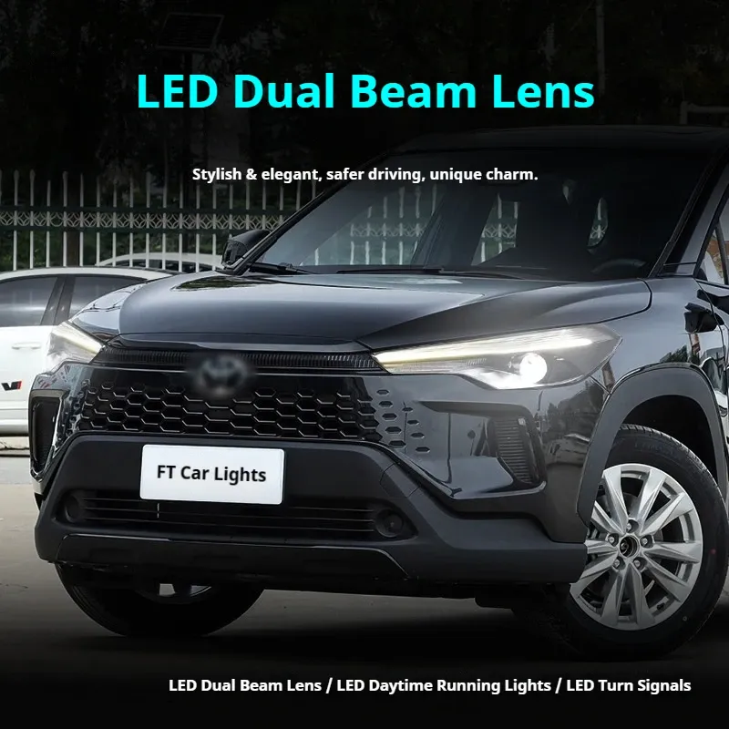 Фары передние LED с ходовыми огнями для Toyota Corolla Cross Frontlander (2022-2025), комплект, комплект, FT Carlight Carlight — фото 4