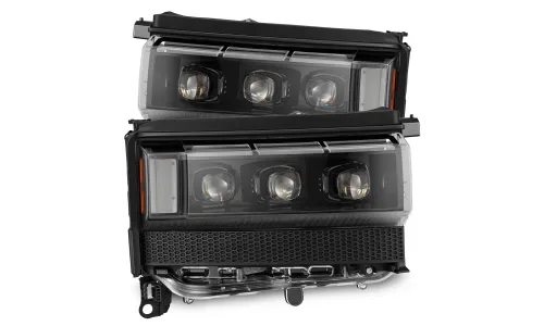 Фары светодиодные Nova Alpha-Black для Toyota Land Cruiser 2024–2026, AlphaRex — фото 1