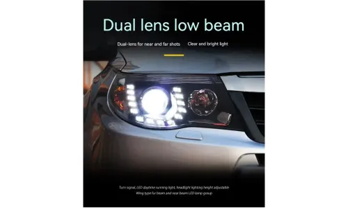 Фары передние LED с ходовыми огнями для Subaru Forester (2008-2012), комплект, FT Carlight — фото 3