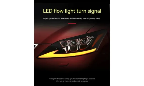 Фары передние LED с ходовыми огнями для Lexus ES (2006-2012), комплект, FT Carlight — фото 5