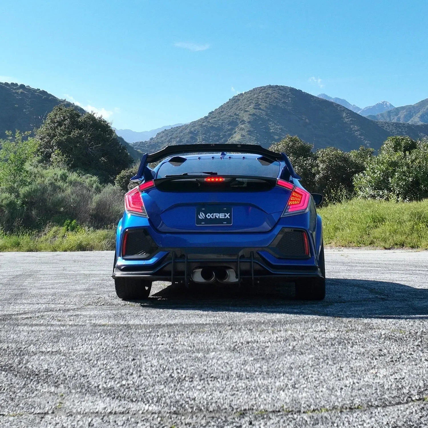 Фонари задние светодиодные Chrome Smoke NOVA Prismatic для Civic Hatchback 2016–2021, AlphaRex — фото 3