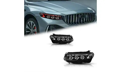 Фары Full LED проектор ДХО RGB для Geely Preface (2020-2025), комплект, комплект, FT Carlight Carlight — фото 1