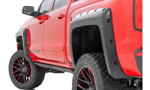 Rough Country имитация заклепок расширители арок для 2014-2018 Chevy 1500 - F-C11413A-GBA — фото 1