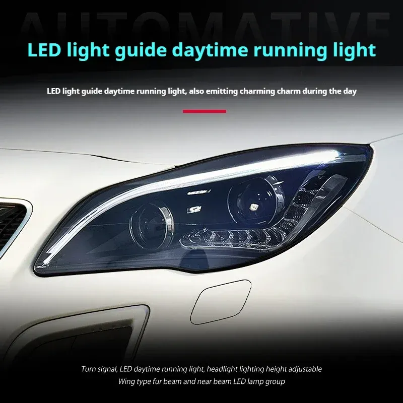 Фары передние LED с ходовыми огнями для Buick Regal / Opel Insignia (2014-2016), комплект, комплект, FT Carlight Carlight — фото 3