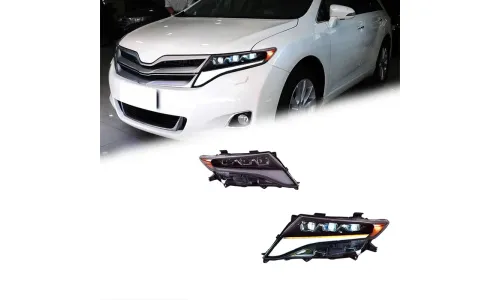 Фары передние LED с ходовыми огнями для Toyota Venza (2009-2013), комплект, FT Carlight — фото 1