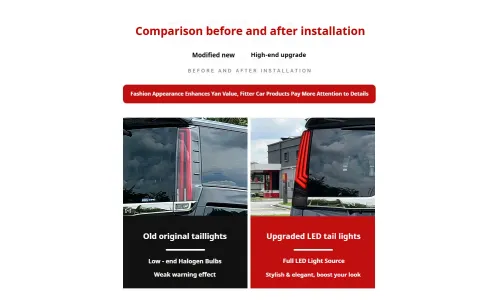 Задние LED-фонари динамический поворотник для Toyota Noah Voxy 80 (2013-2021), комплект, комплект, FT Carlight Carlight — фото 1