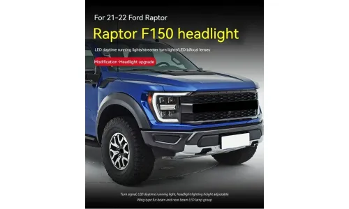Фары передние LED с ходовыми огнями для Ford Raptor F-150 (2021-2023), комплект, комплект, FT Carlight Carlight — фото 5