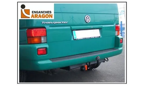ТСУ для VOLKSWAGEN Transporter T4 1990-2003, Тип шара: Горизонтальный, условно-съемный (лебединая шея) (A) / Фольксваген Каравелла — фото 1