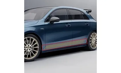 Декоративные полосы на двери Mercedes-Benz A-Class W177 A 35 Edition 1, матовое золото — фото 1