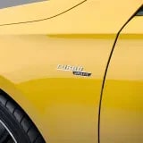 Комплект шильдиков Turbo 4Matic AMG на крылья, хром на черном фоне, 2 шт. — фото 2