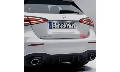 Шильдик A 35 Mercedes-Benz A W177 на крышку багажника, хромированный — фото 1