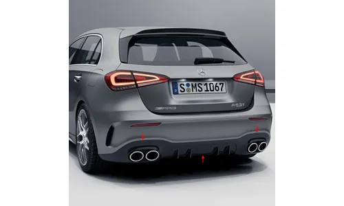 Задний диффузор A 45 S AMG для Mercedes-Benz A-Класса W177, заводское исполнение — фото 1