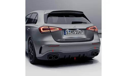 Задний диффузор A 45 S AMG для Mercedes-Benz A-Класса W177, Night Package — фото 1