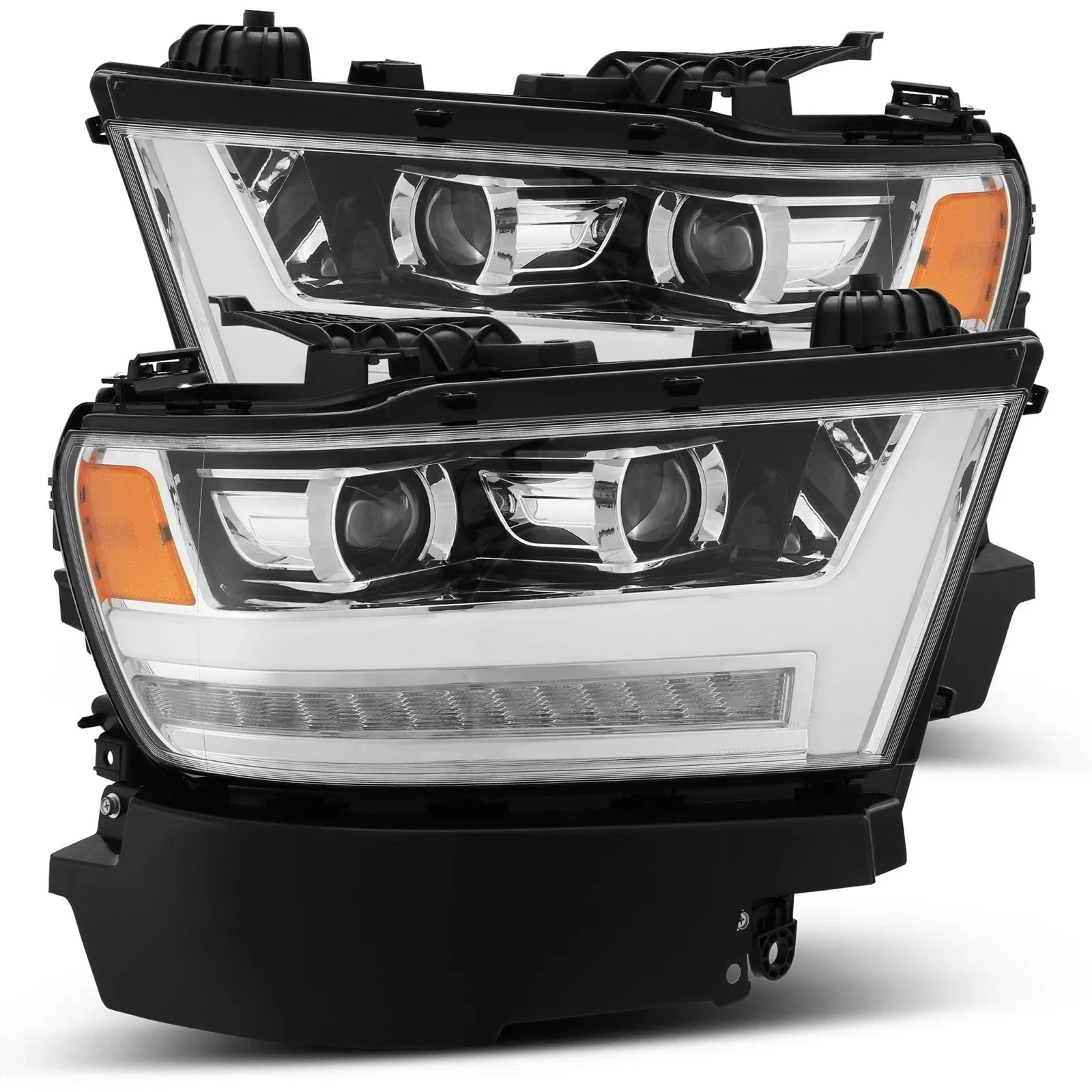Фары галогеновые PRO для Ram 1500 Tradesman & Big Horn 2019–2024, AlphaRex — фото 2