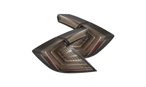 Фонари задние светодиодные Chrome Smoke NOVA Prismatic для Civic Hatchback 2016–2021, AlphaRex — фото 1