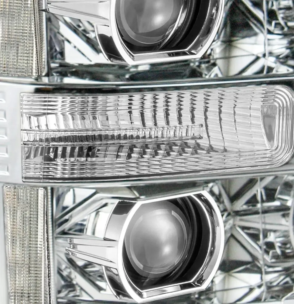 Фары проекторные Chrome Pro для Ford F-250/350/450/550 2011–2016, AlphaRex — фото 3