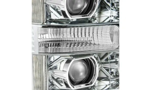 Фары проекторные Chrome Pro для Ford F-250/350/450/550 2011–2016, AlphaRex — фото 3