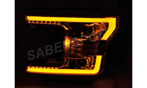 Фары галогеновые PRO Series Chrome для Ford F-150 XL/XLT 2018–2020, AlphaRex — фото 3