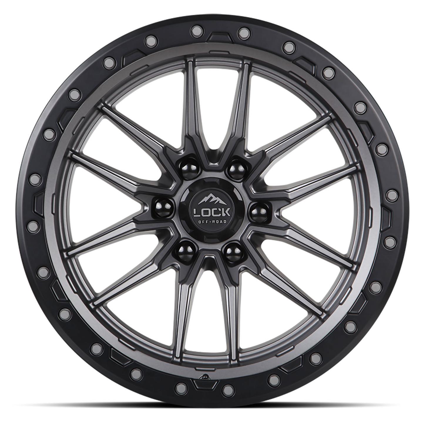 Диск колесный R20x9 Not found Матовый Серый Lock Off-Road — фото 1