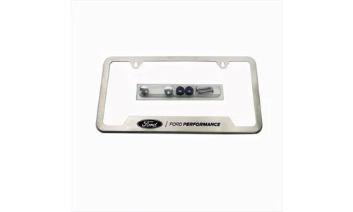 FORD PERFORMANCE LICENSE PLATE FRAME-BRUSHED STAINLESS STEEL — фото 4