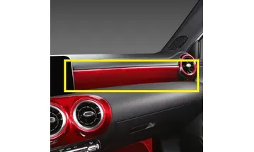 Накладки на торпеду Mercedes A-class W177, красный — фото 1