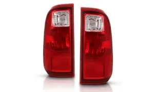 Ford F-230 Super Duty 2008-2016 Tail Light красный/прозрачный Lens OE, коплект, ANZO USA — фото 1