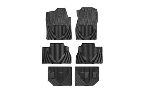 Ковры салона резиновые, 1-2-3 ряд Cadillac Escalade ESV 2007-2014, черный, Weathertech — фото 1