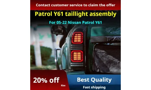 Задние LED-фонари динамический поворотник для Nissan Patrol Y61 (2005-2022), комплект, комплект, FT Carlight Carlight — фото 2