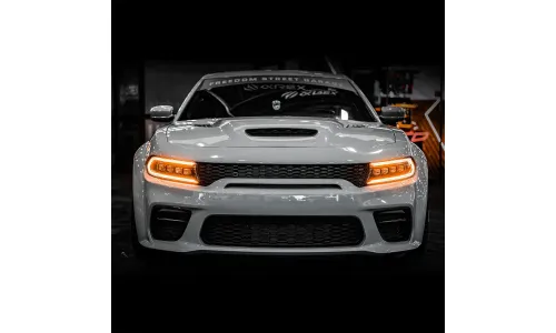 Фары проекторные Black NOVA для Dodge Charger 2015–2023 (см. примечание), AlphaRex — фото 3