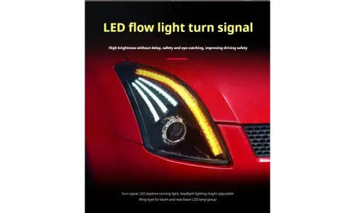 Фары передние LED с ходовыми огнями для Suzuki Swift (2005-2016), комплект, комплект, FT Carlight Carlight — фото 4