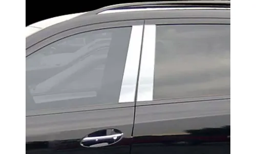 Накладки стоек дверей из нержавеющей стали 4 шт отделка двери QAA для Mercedes ML 2006-2008 — фото 1