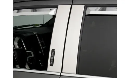 SUPERCAB & SUPERCREW BIGHT STAINLESS STEEL B-PILLAR TRIM FOR VEHICLES WITH FACTORY KEYPAD — фото 4