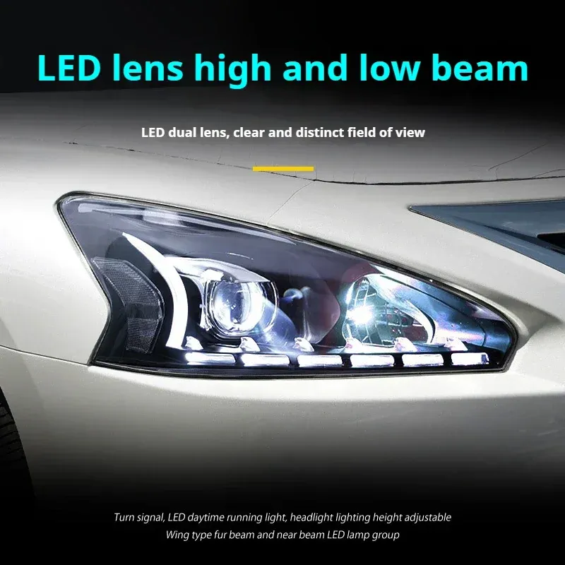 Фары передние LED с ходовыми огнями для Nissan Teana/Altima (2013-2015), комплект, комплект, FT Carlight Carlight — фото 3