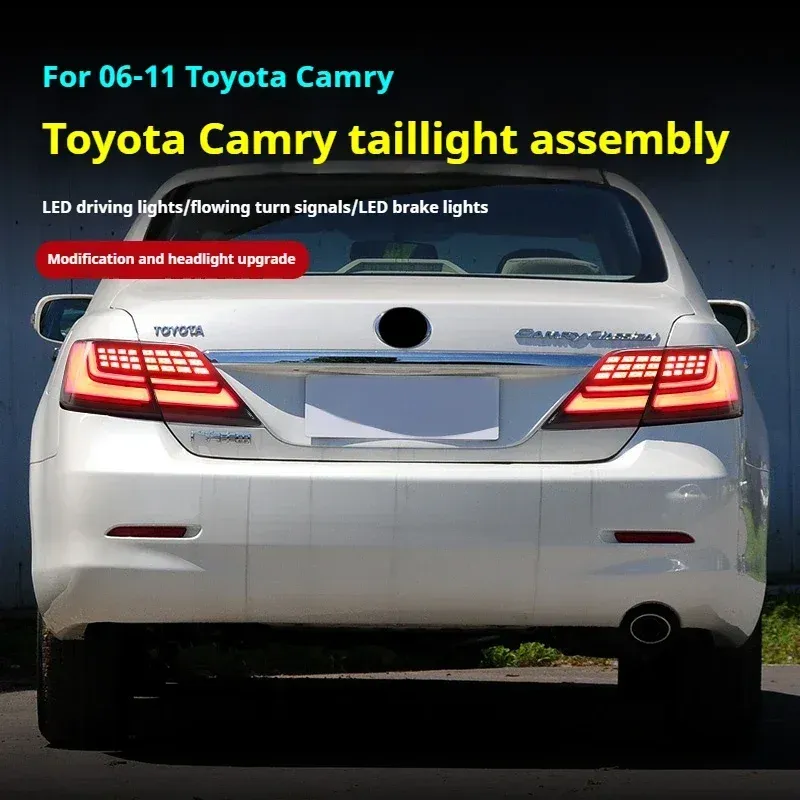 Задние LED-фонари динамический поворотник для Toyota Camry (2006-2011), комплект, комплект, FT Carlight Carlight — фото 6