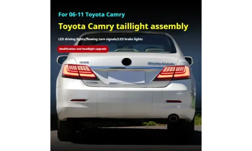Задние LED-фонари динамический поворотник для Toyota Camry (2006-2011), комплект, комплект, FT Carlight Carlight — фото 6