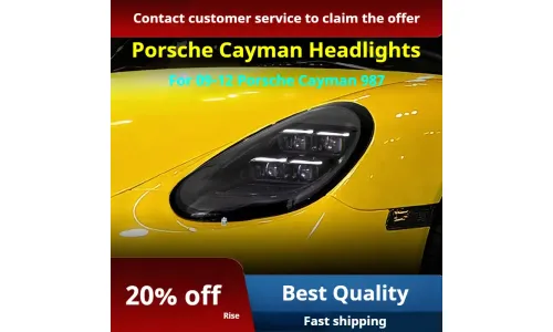 Фары передние LED с ходовыми огнями для Porsche Cayman 987 (2009-2012), комплект, комплект, FT Carlight Carlight — фото 2