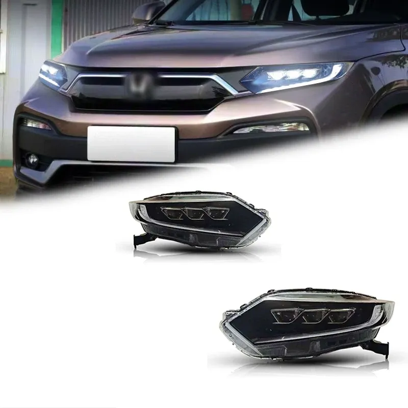 Фары передние LED с ходовыми огнями для Honda XR-V (2015-2022), комплект, комплект, FT Carlight Carlight — фото 1